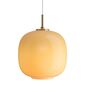 Louis Poulsen Pendelleuchte VL 45 Radiohus von Louis Poulsen Brass / Glossy Amber glass, Ø: 250 cm 