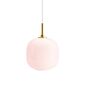 Louis Poulsen Pendelleuchte VL 45 Radiohus von Louis Poulsen Brass / Glossy Pale Rose Glass, Ø: 175 cm 
