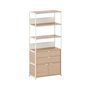 TIPTOE Regal Unit 5 80 cm von Tiptoe 1 Schublade / 1 Tür, Cream White