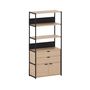 TIPTOE Regal Unit 5 80 cm von Tiptoe 1 Schublade / 1 Tür, Graphite Black