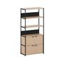 TIPTOE Regal Unit 5 80 cm von Tiptoe 2 Türen, Graphite Black
