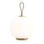 Louis Poulsen Portable Leuchte VL 45 Radiohus von Louis Poulsen Brass / Glossy Pale Rose Glass