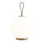 Louis Poulsen Portable Leuchte VL 45 Radiohus von Louis Poulsen  Brass / Glossy White Opal Glass