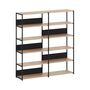 TIPTOE Regal Unit 5 160 cm von Tiptoe 0 Schubladen / Türen, Graphite Black