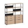 TIPTOE Regal Unit 5 160 cm von Tiptoe 2 Schubladen / 2 Türen , Graphite Black