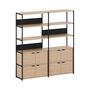TIPTOE Regal Unit 5 160 cm von Tiptoe 4  Türen , Graphite Black