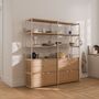 TIPTOE Regal Unit 5 160 cm von Tiptoe 2 Schubladen / 2 Türen , Cream White