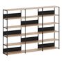 TIPTOE Regal Unit 5 240 cm von Tiptoe 0 Schubladen / Türen, Graphite Black