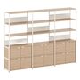 TIPTOE Regal Unit 5 240 cm von Tiptoe 6 Türen , Cream White