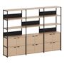 TIPTOE Regal Unit 5 240 cm von Tiptoe 6 Türen , Graphite Black