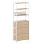 TIPTOE Regal Unit 6 80 cm von Tiptoe 1 Schublade / 2 Türen, Cream White