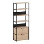 TIPTOE Regal Unit 6 80 cm von Tiptoe 2 Türen, Graphite Black