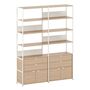TIPTOE Regal Unit 6 160 cm von Tiptoe 2 Schubladen / 2 Türen , Cream White