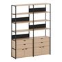 TIPTOE Regal Unit 6 160 cm von Tiptoe 2 Schubladen / 2 Türen , Graphite Black