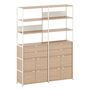 TIPTOE Regal Unit 6 160 cm von Tiptoe 2 Schubladen / 4 Türen, Cream White