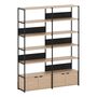 TIPTOE Regal Unit 6 160 cm von Tiptoe 2 Türen, Graphite Black
