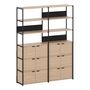 TIPTOE Regal Unit 6 160 cm von Tiptoe 6 Türen , Graphite Black