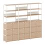 TIPTOE Regal Unit 6 240 cm von Tiptoe 9 Türen, Cream White