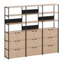 TIPTOE Regal Unit 6 240 cm von Tiptoe 9 Türen, Graphite Black