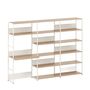 TIPTOE Regal mit Schreibtisch 240 cm von Tiptoe 0 Schubladen / Türen, H: 180 cm, Cream White