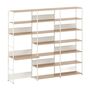 TIPTOE Regal mit Schreibtisch 240 cm von Tiptoe 0 Schubladen / Türen, H: 215 cm, Cream White