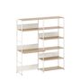 TIPTOE Regal mit Schreibtisch 160 cm von Tiptoe 0 Schubladen / Türen, H: 180 cm, Cream White