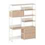 TIPTOE Regal mit Schreibtisch 160 cm von Tiptoe 1 Schublade / 2 Türen, H: 215 cm, Cream White