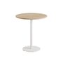 TIPTOE Bistrot-Tisch mit Holz Moka von Tiptoe Ø: 70 cm, Cream White