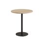 TIPTOE Bistrot-Tisch mit Holz Moka von Tiptoe Ø: 70 cm, Graphite Black