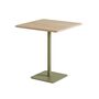 TIPTOE Bistrot-Tisch mit Holz Moka von Tiptoe L: 70 cm / B: 70 cm, Khaki Green 