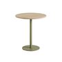 TIPTOE Bistrot-Tisch mit Holz Moka von Tiptoe Ø: 70 cm, Khaki Green 
