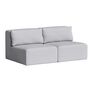 2-Sitzer Sofa Bridge von Tiptoe, ice Grey