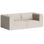 2-Sitzer Sofa Bridge 210 x 105 cm von Tiptoe, ivory  Beige 