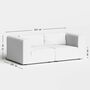 2-Sitzer Sofa Bridge 210 x 105 cm von Tiptoe