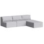 4-Sitzer Sofa mit Chaiselongue Bridge 240 x 210 cm von Tiptoe, Ice Grey