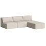 4-Sitzer Sofa mit Chaiselongue Bridge 240 x 210 cm von Tiptoe, Ivory Beige