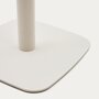 Kave Home DINA Gartentisch 68 x 68cm-Weiß-Weiß