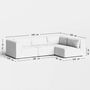 4-Sitzer Ecksofa Bridge 290 x 185 cm von Tiptoe