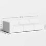 4-Sitzer Sofa Bridge 265 x 105 cm von Tiptoe
