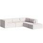 5-Sitzer Ecksofa 290 x 265 cm Bridge von Tiptoe, Snow White