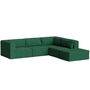 5-Sitzer Ecksofa 290 x 265 cm Bridge von Tiptoe, Fir Green
