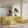 5-Sitzer Ecksofa 290 x 265 cm Bridge von Tiptoe, Lemon Yellow