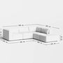 5-Sitzer Ecksofa 290 x 265 cm Bridge von Tiptoe