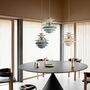 Louis_Polusen_PH-Snowball-Dusty_Blue_Chrome_Green_Pendant_Lifestyle