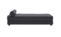 Softline Lubi Schlafsofa mit Kaltschaummatratze-Vision 449 Anthracite - Gestell schwarz