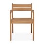 Ethnicraft-Teak-Jack-Armlehnen-Stuhl-fur-Draussen - Ohne kissen