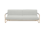 Softline NOVA Schlafsofa-Divina Melange 120 White/Grey-Brass