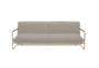 Softline NOVA Schlafsofa-Hallingdal 166 Black/White-Brass