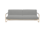 Softline NOVA Schlafsofa-Hallingdal 116 White/Dark Grey-Brass