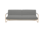 Softline NOVA Schlafsofa-Hallingdal 153 Grey/Greige-Brass